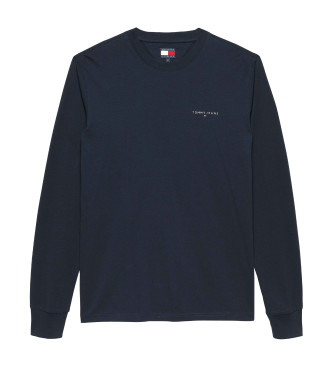 Tommy Jeans Maglietta lineare blu navy