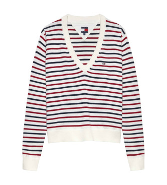 Tommy Jeans Wielokolorowy cienki sweter