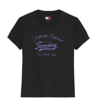 Tommy Jeans Maglietta Essential Logo nera