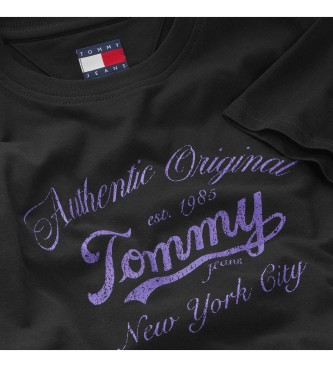 Tommy Jeans Maglietta Essential Logo nera