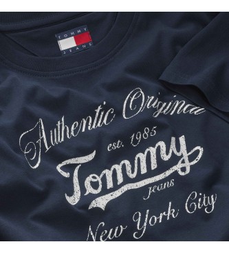 Tommy Jeans Maglietta con logo Essential Navy