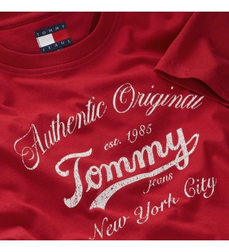 Tommy Jeans Maglietta Essential Logo rossa