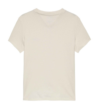 Tommy Jeans T-shirt lineare sottile bianca