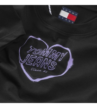 Tommy Jeans Maglietta Cuore Nero