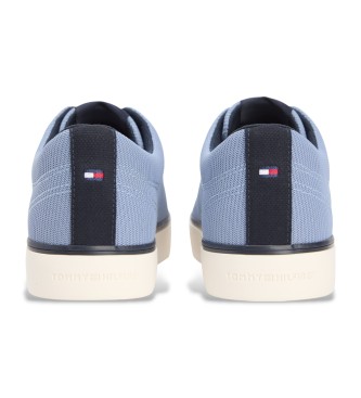 Tommy Hilfiger Sapatilhas de malha com logtipo bordado em azul
