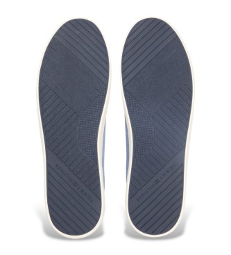 Tommy Hilfiger Sapatilhas de malha com logtipo bordado em azul