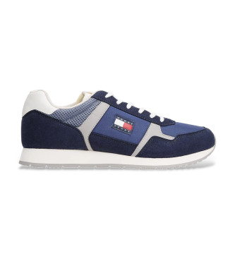 Tommy Jeans Trainers with navy logo and mixed textures
