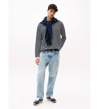 Tommy Jeans Trainers with navy logo and mixed textures
