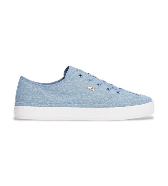 Tommy Hilfiger Baskets en toile avec logo maill bleu