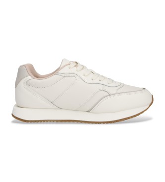 Tommy Hilfiger Usnjene superge Off-white Runner
