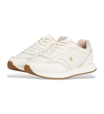 Tommy Hilfiger Usnjene superge Off-white Runner