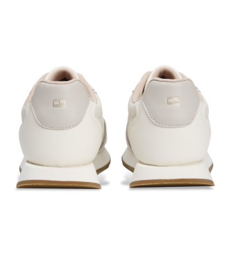 Tommy Hilfiger Usnjene superge Off-white Runner