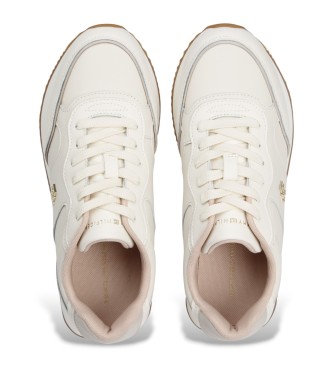 Tommy Hilfiger Usnjene superge Off-white Runner