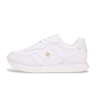 Tommy Hilfiger Leren sneakers Runner wit