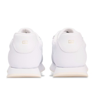 Tommy Hilfiger Leren sneakers Runner wit