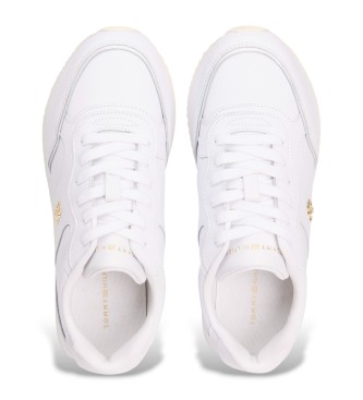 Tommy Hilfiger Leren sneakers Runner wit
