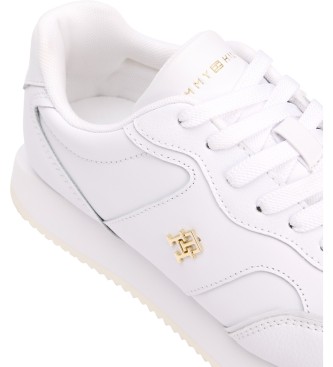 Tommy Hilfiger Leren sneakers Runner wit