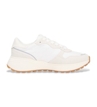 Tommy Jeans Sneakers i kltt lder vit