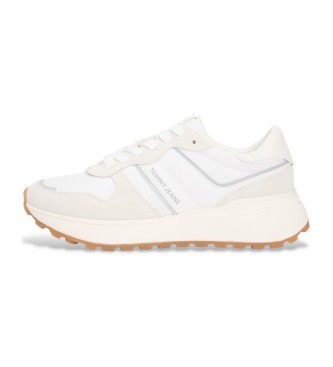Tommy Jeans Sneakers i kltt lder vit