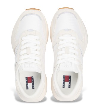 Tommy Jeans Sneakers i kltt lder vit