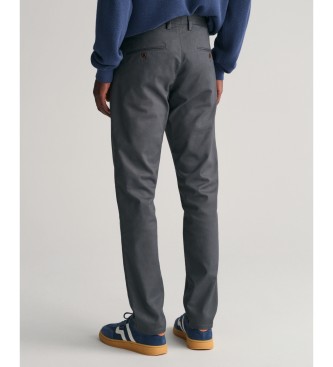 Gant Slim Fit Tech Prep Chino Trousers dark grey