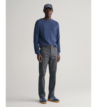 Gant Slim Fit Tech Prep Chino Trousers dark grey
