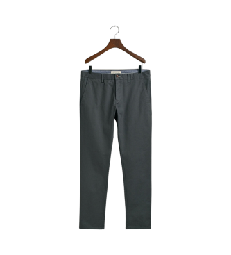 Gant Slim Fit Tech Prep Chino Trousers dark grey