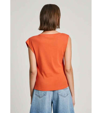 Pepe Jeans Camiseta Fleurine Naranja