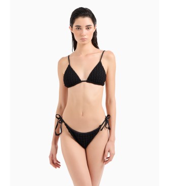 Emporio Armani Triangelbikini met zwarte vulling