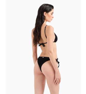 Emporio Armani Triangelbikini met zwarte vulling