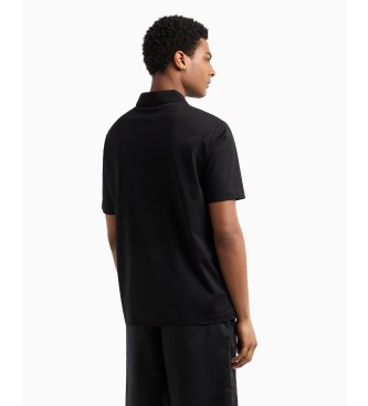 Armani Exchange Short sleeve polo shirt black
