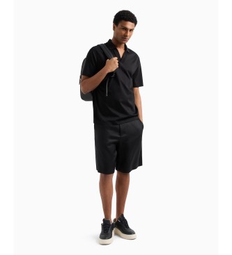 Armani Exchange Short sleeve polo shirt black
