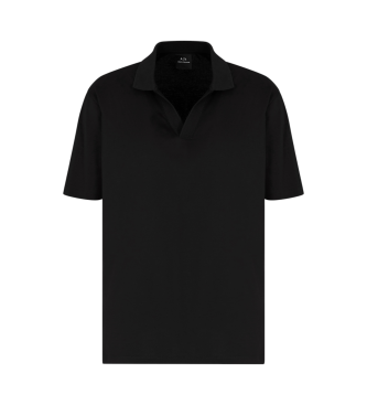 Armani Exchange Short sleeve polo shirt black