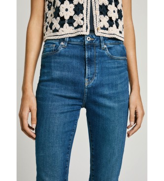 Pepe Jeans Kavbojke v kroju flare Dion modre barve