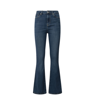 Pepe Jeans Kavbojke v kroju flare Dion modre barve