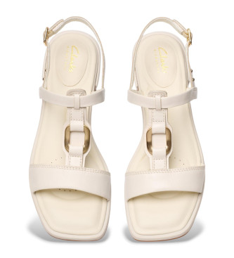 Clarks Ariany Sling Ledersandalen cremewei