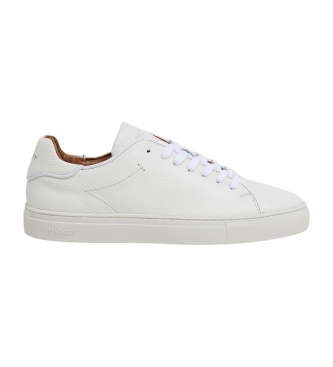Hackett London Icon Minimal chaussures en cuir blanc