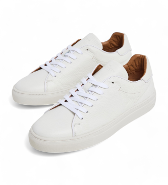Hackett London Icon Minimal chaussures en cuir blanc
