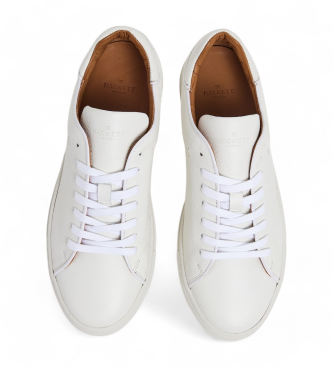 Hackett London Icon Minimal chaussures en cuir blanc