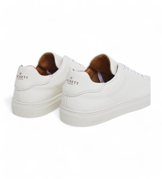 Hackett London Icon Minimal chaussures en cuir blanc