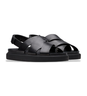 Clarks Aristella Sun Ledersandalen schwarz