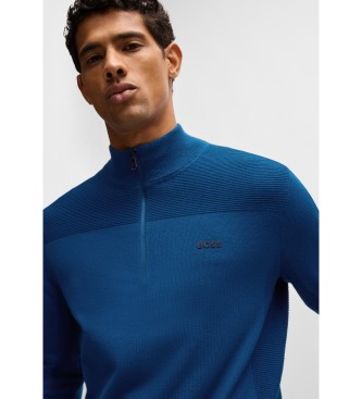 BOSS Niebieski sweter Momentum