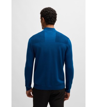 BOSS Niebieski sweter Momentum