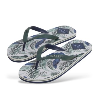 Hackett London Flip flops Capri Jungle green
