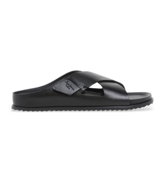 Pepe Jeans Corby Dress Ledersandalen schwarz