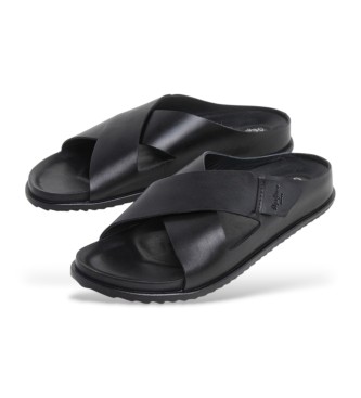 Pepe Jeans Corby Dress Ledersandalen schwarz
