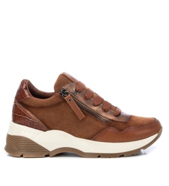 Carmela Zapatillas de piel 160195 marrn