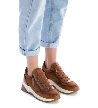 Carmela Zapatillas de piel 160195 marrn