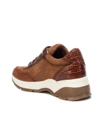 Carmela Zapatillas de piel 160195 marrn