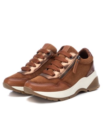 Carmela Zapatillas de piel 160195 marrn